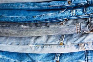 denim bleu jeans pile texture arrière-plan gros plan photo