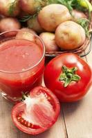 jus de tomate et légumes