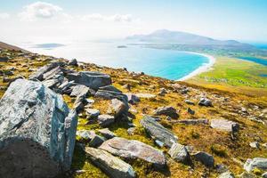 destination, rivage irlandais et paysage spectaculaire photo