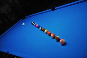 boules de billard vue photo