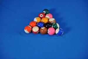 boules de billard vue photo