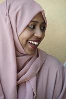 portrait de femme d'affaires musulmane africaine photo