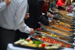 vue de la nourriture sous forme de buffet photo