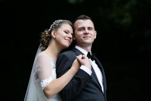 portrait de couple marié photo