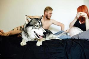 portrait de grossesse en couple photo