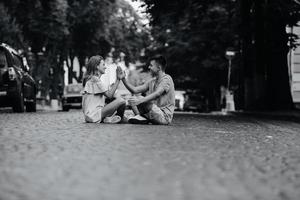 portrait de couple en plein air photo