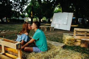 portrait de couple en plein air photo