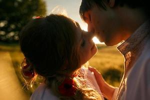 portrait de couple en plein air photo