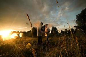 portrait de couple en plein air photo