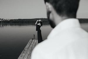 portrait de couple en plein air photo