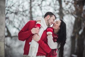 portrait de couple en plein air photo