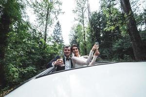 vue de la fête de mariage photo