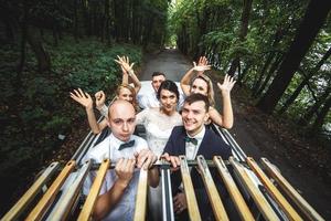 vue de la fête de mariage photo