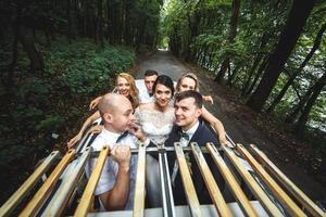 vue de la fête de mariage photo