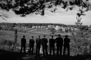 vue de la fête de mariage photo