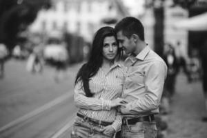 portrait de couple en plein air photo