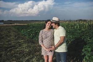 portrait de grossesse en couple photo