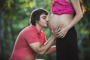 portrait de grossesse en couple photo