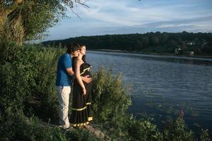 portrait de grossesse en couple photo