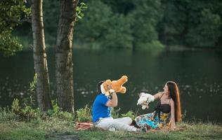 portrait de grossesse en couple photo