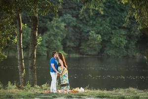 portrait de grossesse en couple photo