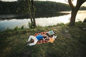 portrait de grossesse en couple photo