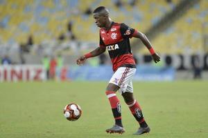 Rio, Brésil - 28 mars 2018 - joueur junior vinicius en match entre flamengo et botafogo par le championnat carioca au stade maracana photo