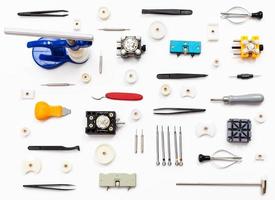 ornement de divers outils de réparation de montres photo