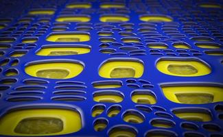 fond abstrait de formes jaunes et bleues photo