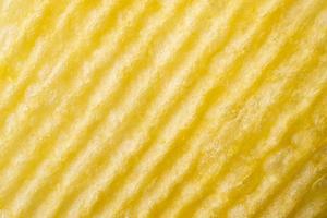 Gros plan de texture de chips de pomme de terre photo