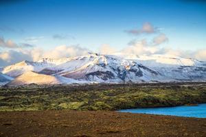 vue latérale de la route 1, ou rocade, Islande photo