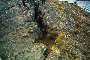 pingvellir, ou thingvellir, un site de parc national historique et culturel dans le sud-ouest de l'islande, frontière entre la plaque tectonique nord-américaine et l'eurasie photo