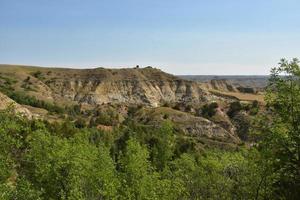 belle vue sur le canyon et la vallée du dakota du nord photo