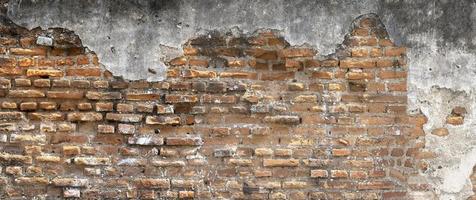 texture de mur de briques pour le fond et le papier peint. dimensions panoramiques du modèle de mur rugueux. photo