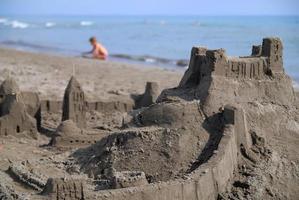 vue château de sable photo