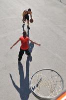 vue sur le basket de rue photo