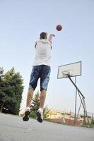 vue de joueur de basket-ball photo