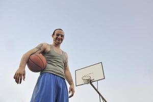 vue de joueur de basket-ball photo