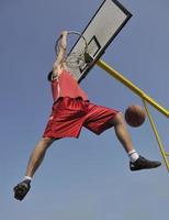 vue de joueur de basket-ball photo