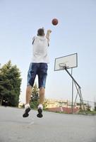 vue de joueur de basket-ball photo