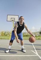 vue de joueur de basket-ball photo