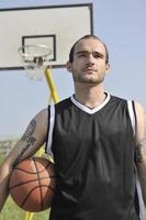 vue de joueur de basket-ball photo