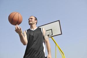 vue de joueur de basket-ball photo