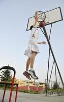 vue de joueur de basket-ball photo