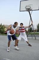 vue de joueur de basket-ball photo