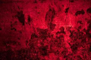 fond de texture de ciment de béton de mur de grunge rouge foncé effrayant photo