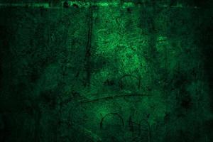 effrayant vert foncé grunge mur béton ciment texture fond photo