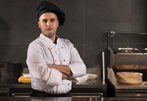 portrait de jeune chef photo