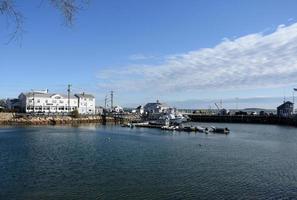 paysage marin de la baie de plymouth et du port de plymouth photo