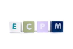 ecpm est un acronyme qui signifie coût effectif pour mille. photo